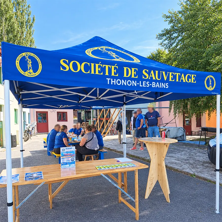 Barnums personnalisés de la Société de Sauvetage de Thonon-les-Bains sans les murs