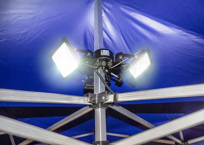 Guide des accessoires pour barnums : spots LED à fixer au mât pour un éclairage puissant