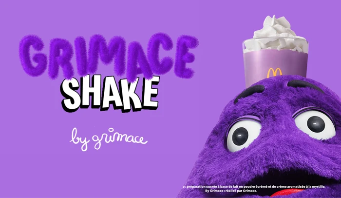 Mascotte "Grimace" et son célèbre milkshake McDonald's