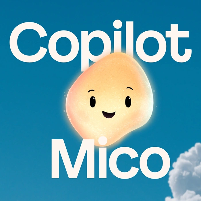 Mascotte "Mico" de l'IA Copilot de Microsoft